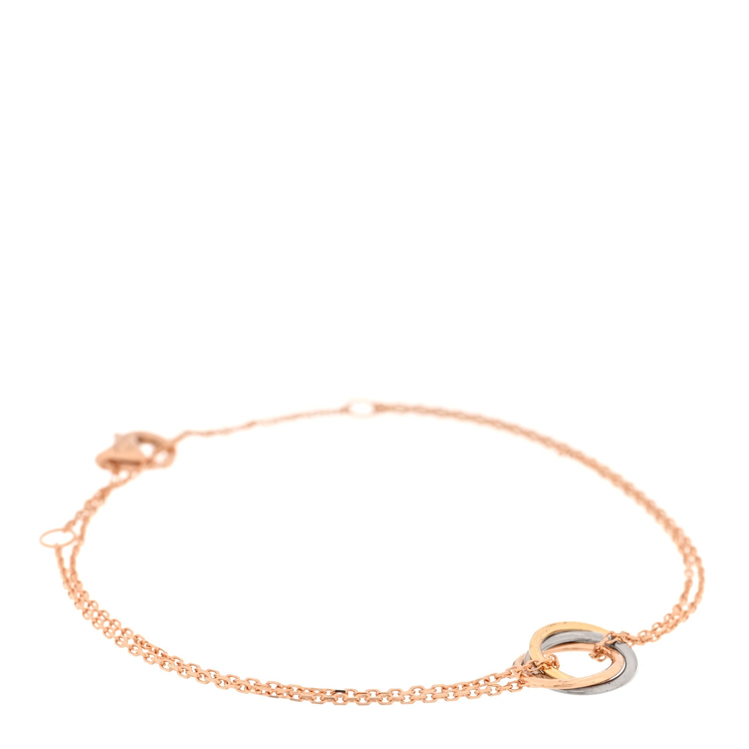 Cartier 18K Pink Yellow White Gold Trinity Bracelet 1 of 4