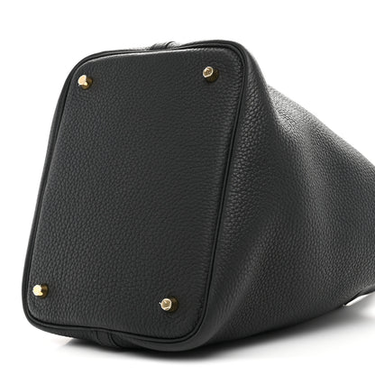 Hermes Taurillon Clemence Picotin Lock 22 MM Black 10 of 11