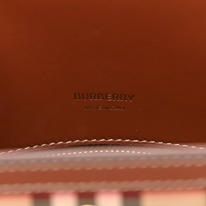 Burberry Calfskin Vintage Check Mini Two Handle Title Bag Archive Beige 6 of 10