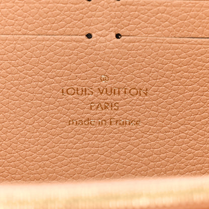 Louis Vuitton Empreinte Monogram Giant Clemence Wallet Arizona Creme 6 of 7