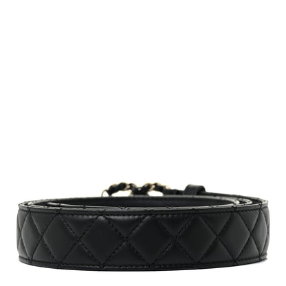 Chanel Calfskin Quilted CC Chain Belt 105 42 Black 2 of 6