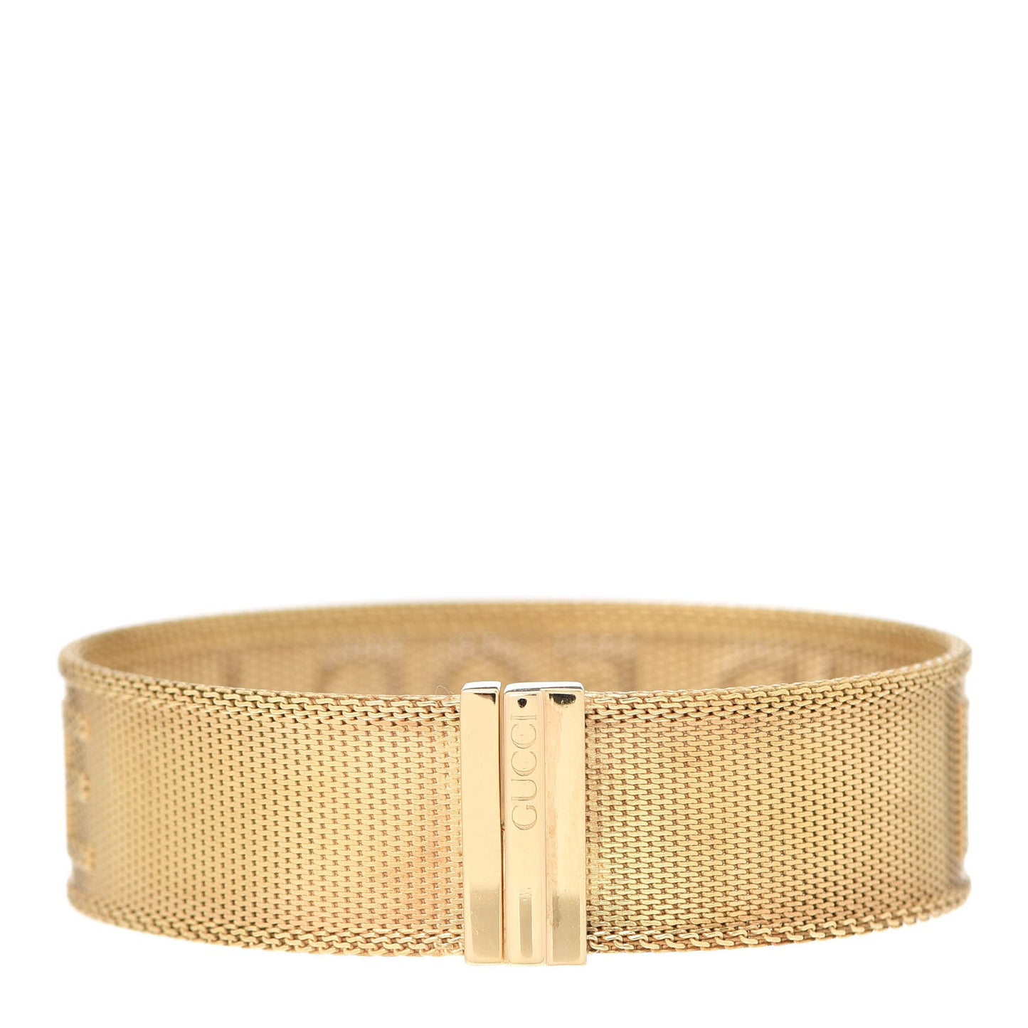 18K Yellow Gold Mesh Love Is Blind Bracelet