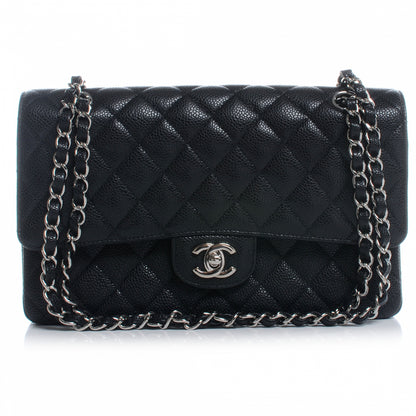 Chanel Caviar Quilted Medium Double Flap Black 1 of 8