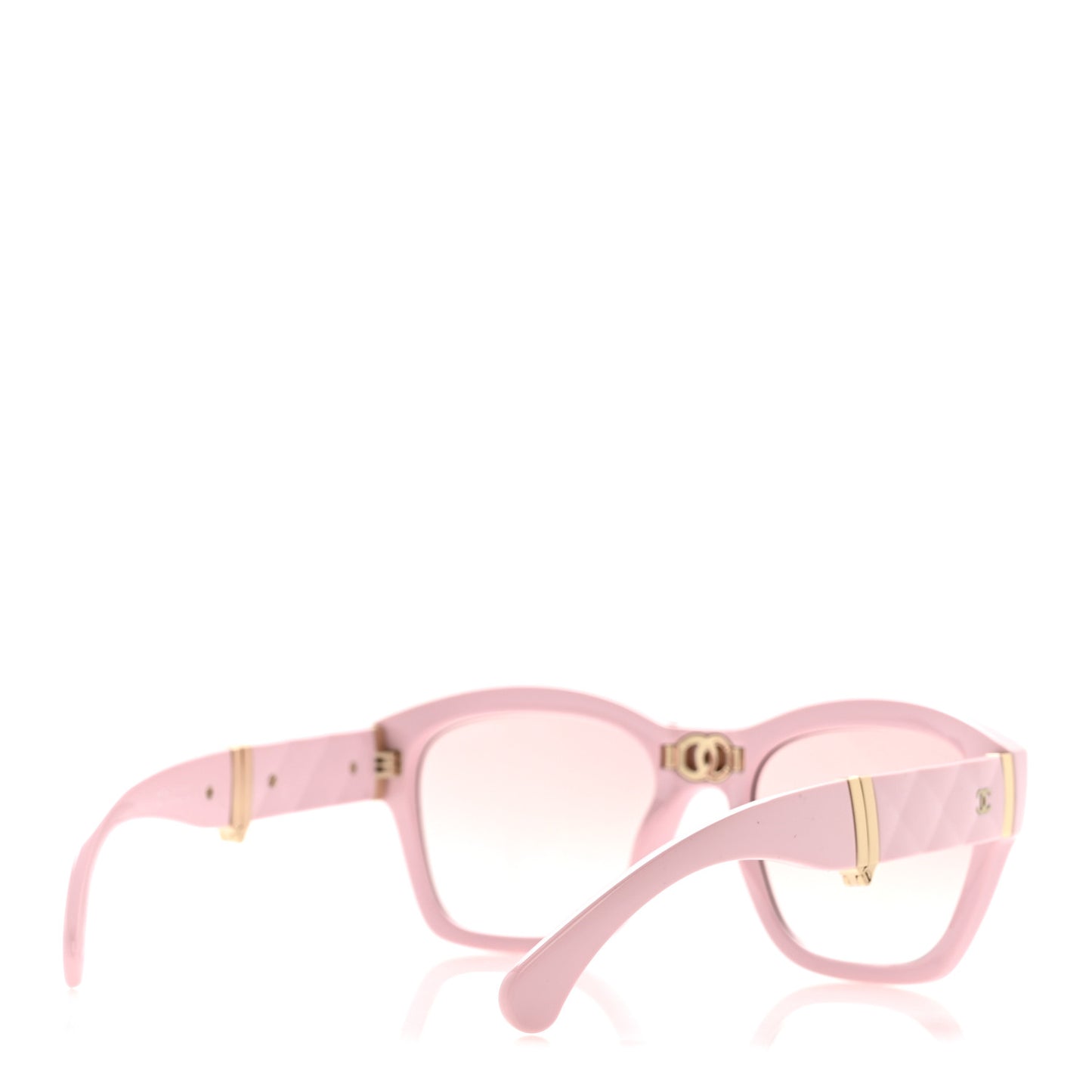 Acetate Crystal Folding Square Sunglasses 71692 Pink