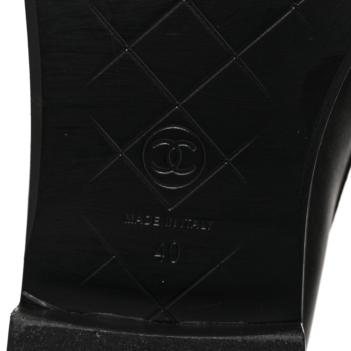 Lambskin Quilted CC Turnlock Loafers 40 Black