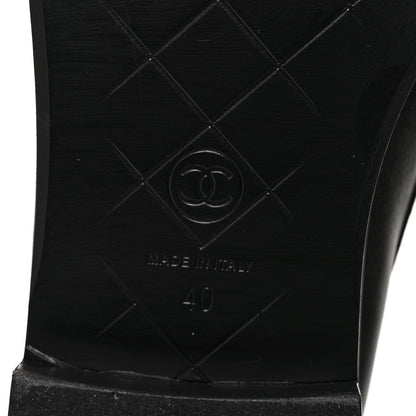 Chanel Lambskin Quilted CC Turnlock Loafers 40 Black 6 of 9
