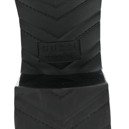 Gucci Rubber Gucci Logo Womens Platform 20/60mm Slide Sandals 36 Black 7 of 9