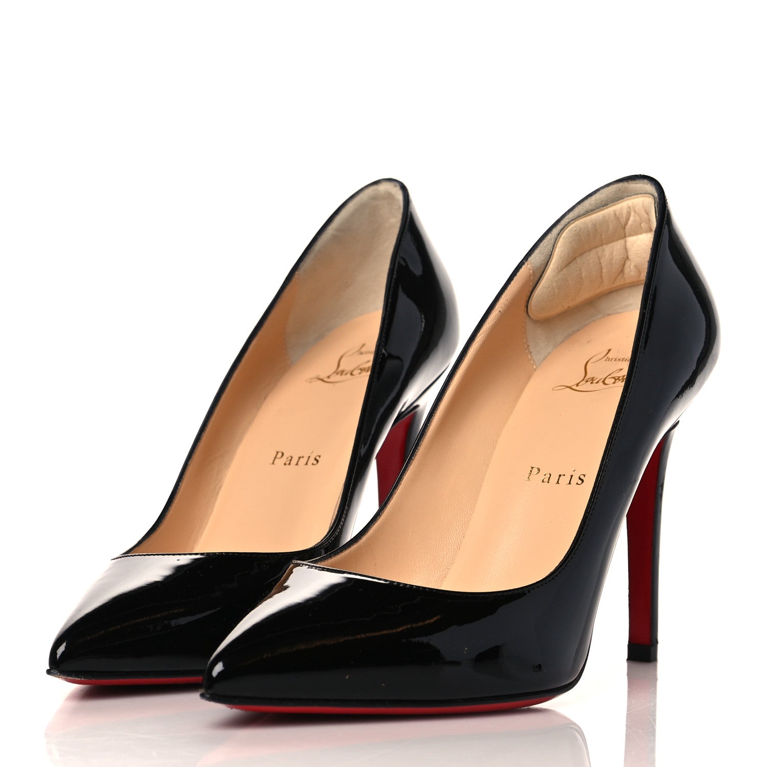 Christian Louboutin Patent Pigalle 100 Pumps 37 Black 3 of 8