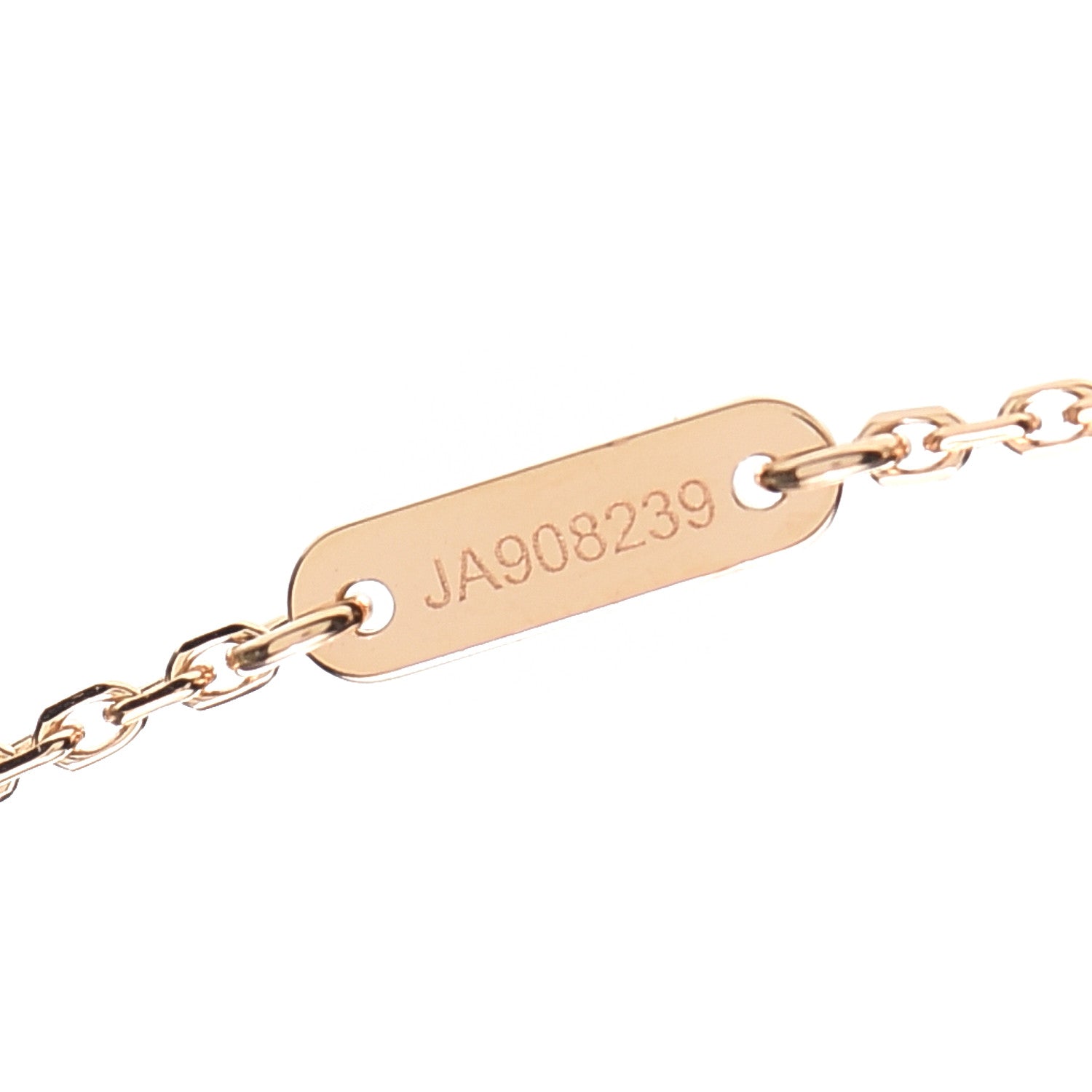 Van Cleef & Arpels 18K Rose Gold Carnelian Sweet Alhambra Pendant Necklace 5 of 8