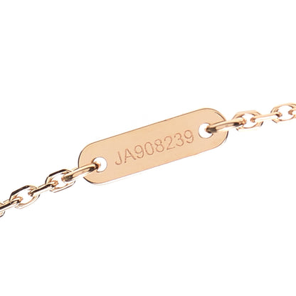 Van Cleef & Arpels 18K Rose Gold Carnelian Sweet Alhambra Pendant Necklace 5 of 8