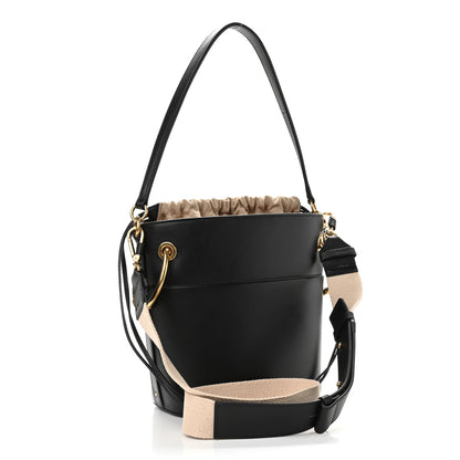 Chloe Smooth Calfskin Small Roy Bucket Bag Black 3 of 11