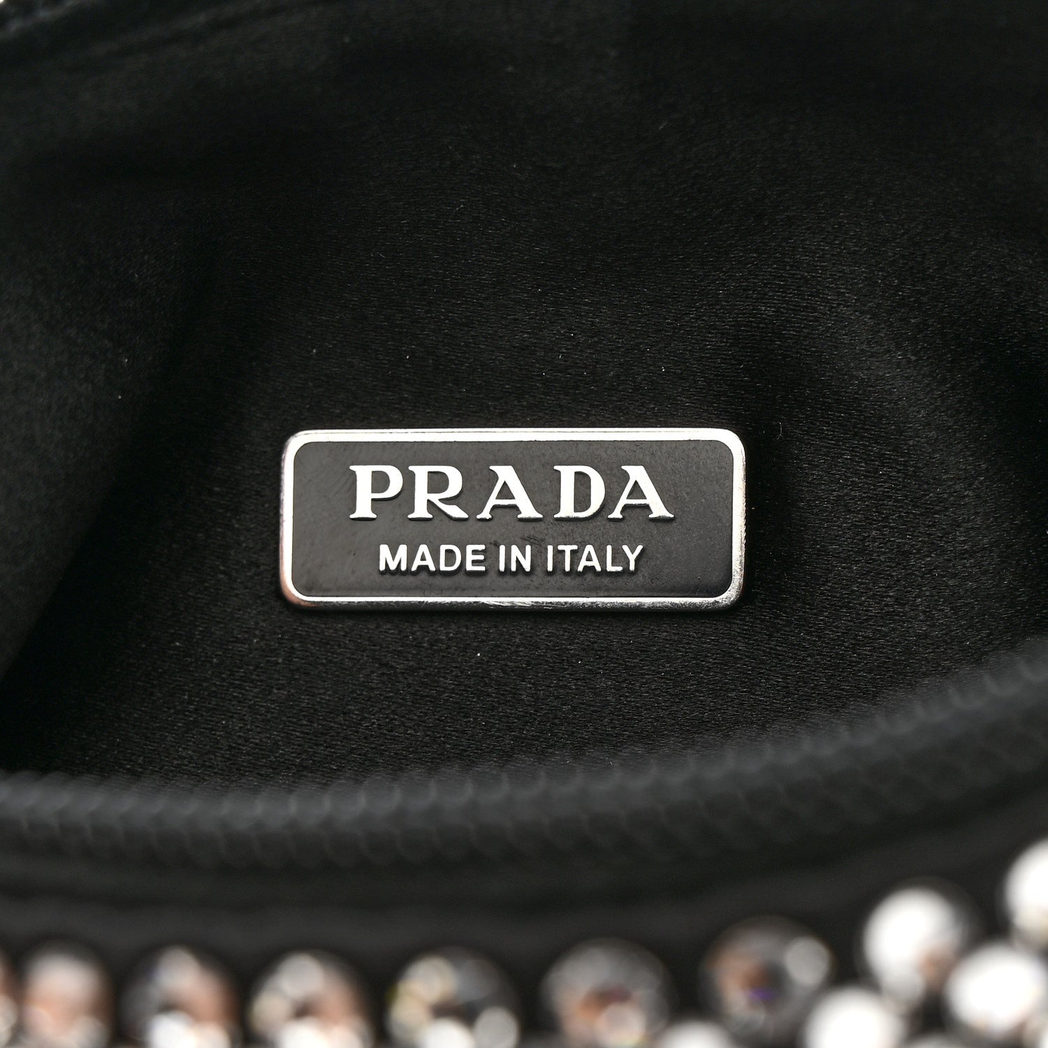 Prada Satin Crystal Mini Re-Edition 2000 Bag Cristal 6 of 10
