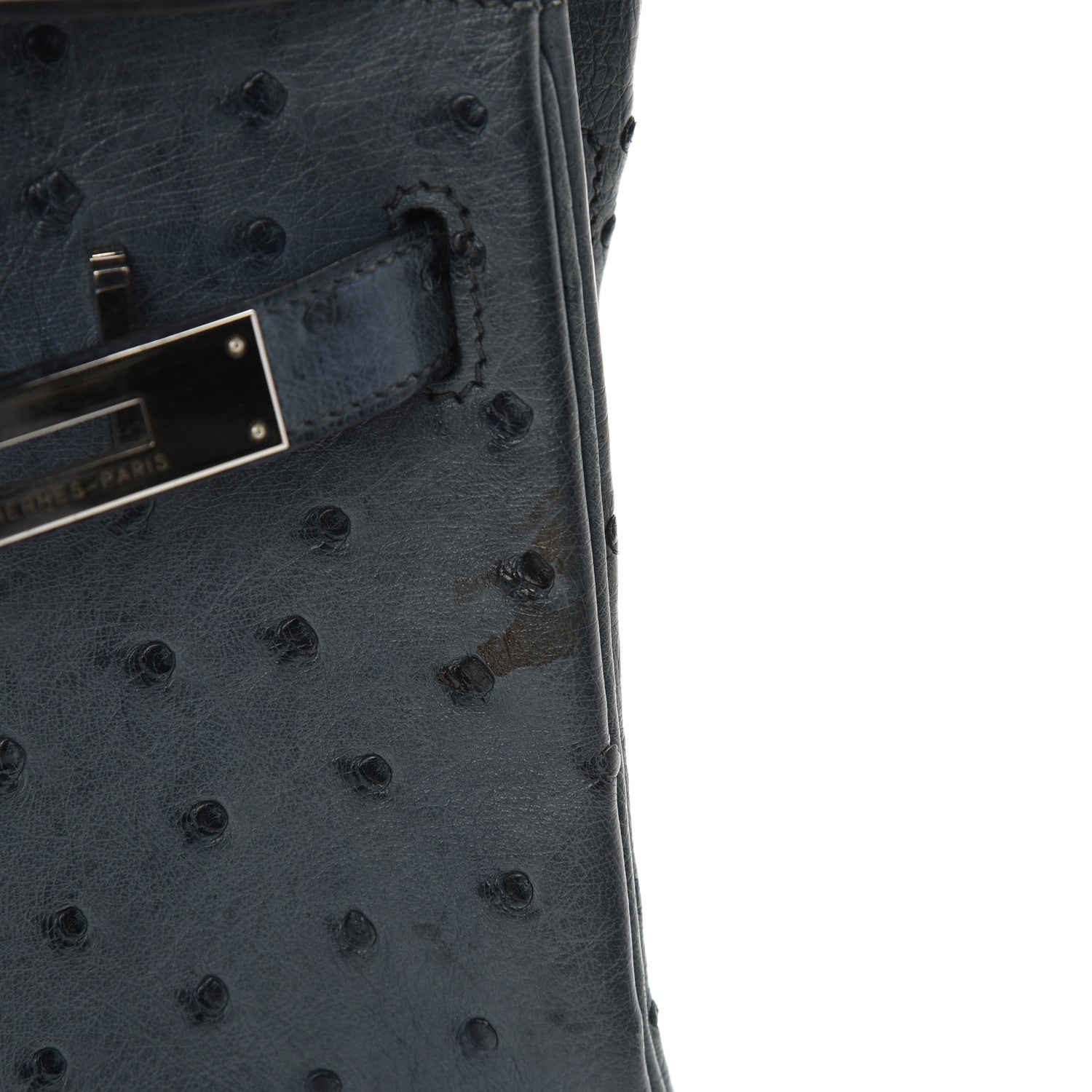 Hermes Ostrich Birkin 30 Bleu Roi 18 of 25
