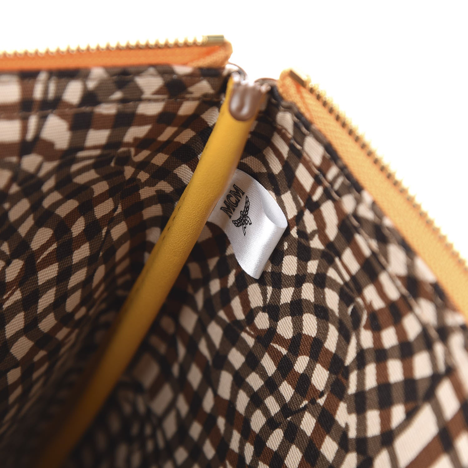 MCM Visetos Medium Liz Reversible Shopper Tote Cognac Yellow 10 of 16