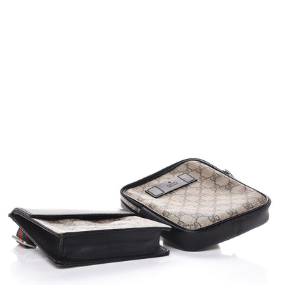 Gucci GG Supreme Monogram Web Belt Bag Black 4 of 8