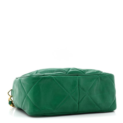 Chanel Lambskin Quilted CC Tassel Camera Case Green 4 of 16