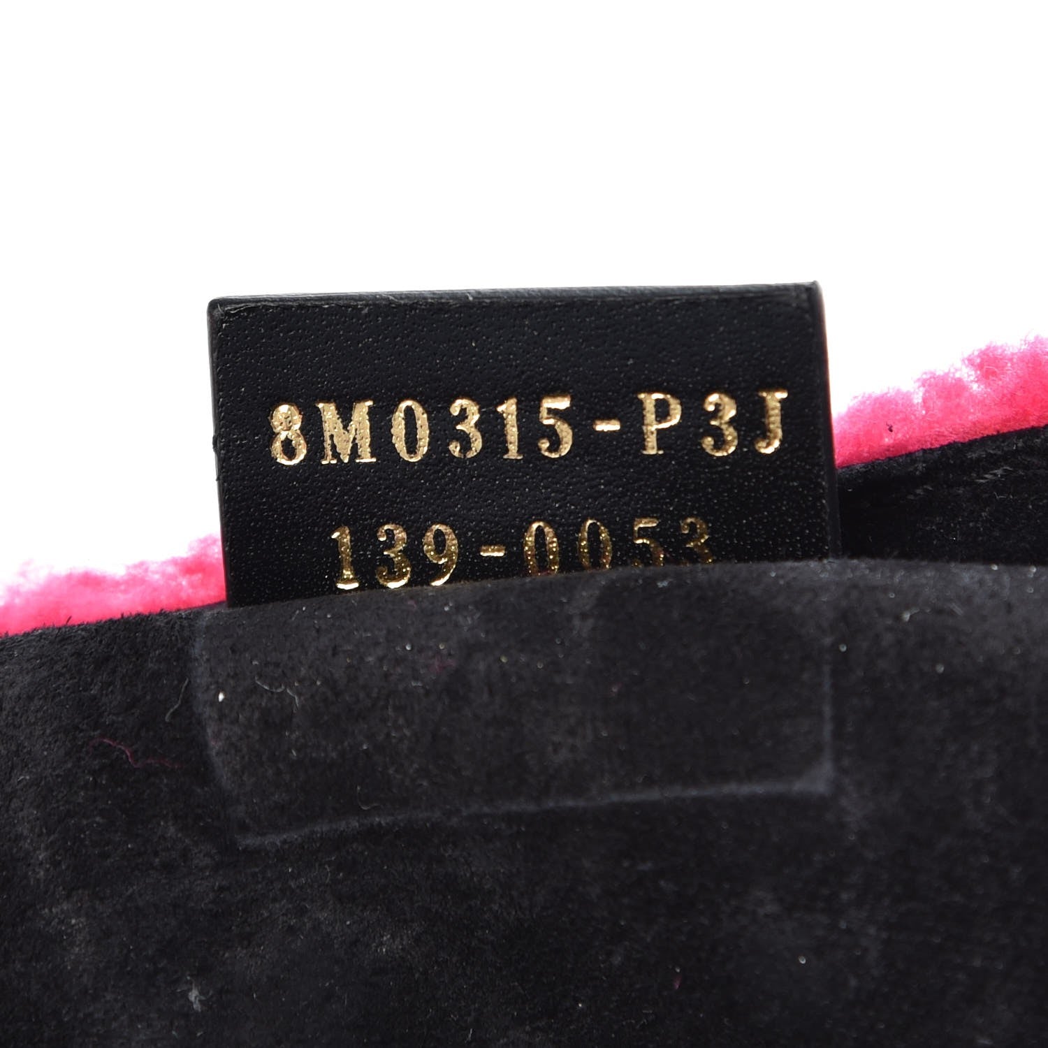Fendi Shearling Nappa Mini Be Baguette Shoulder Bag Fuxia Black 15 of 15
