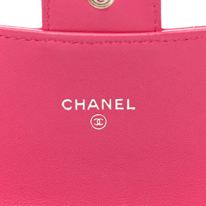 Chanel Caviar Quilted Small Flap Wallet Fucshia 6 of 9