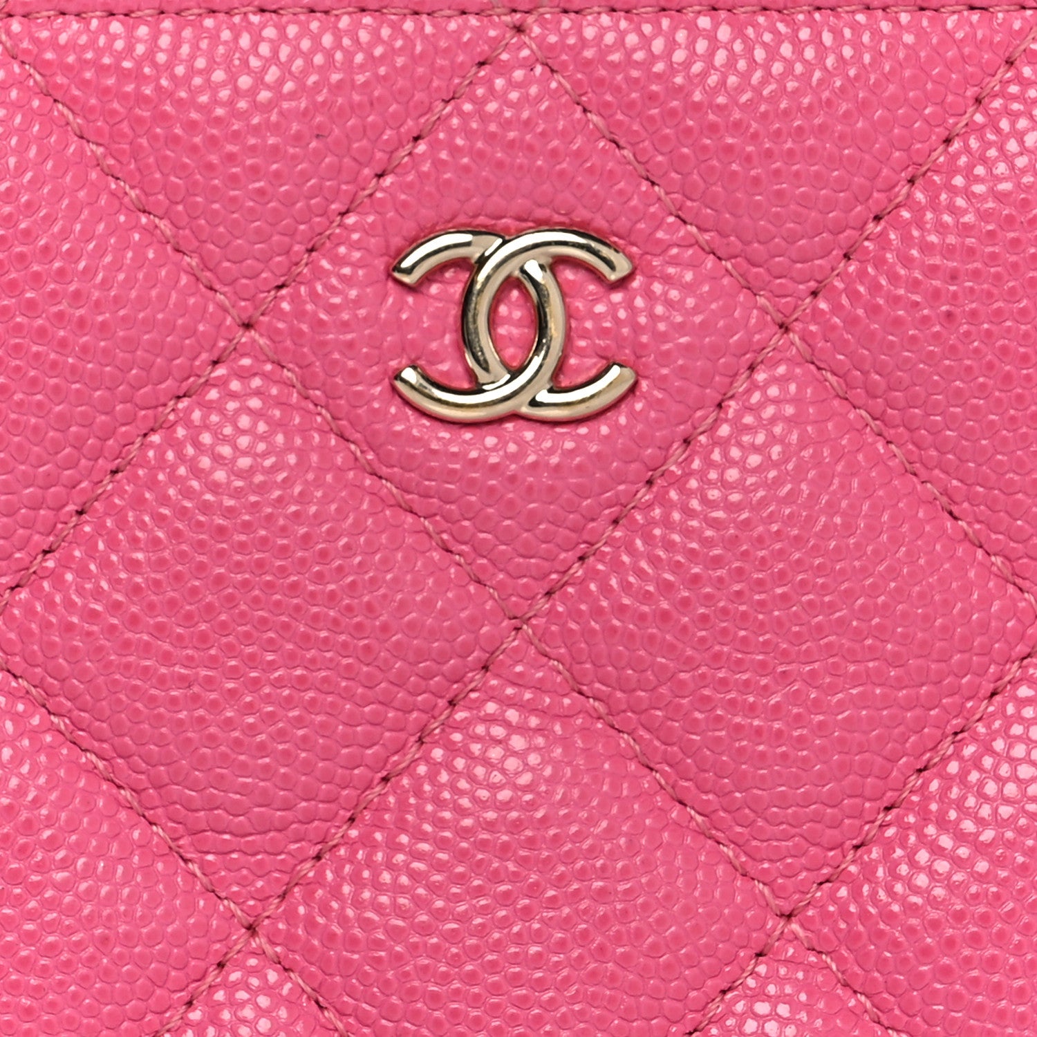 Chanel Caviar Quilted Small Cosmetic Case Pink 8 of 8
