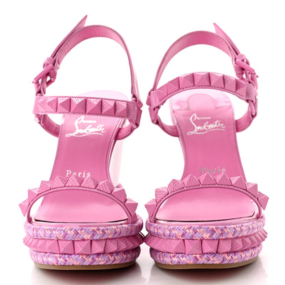 Christian Louboutin Pyraclou 110 Platform Sandals 38 Pink 2 of 10
