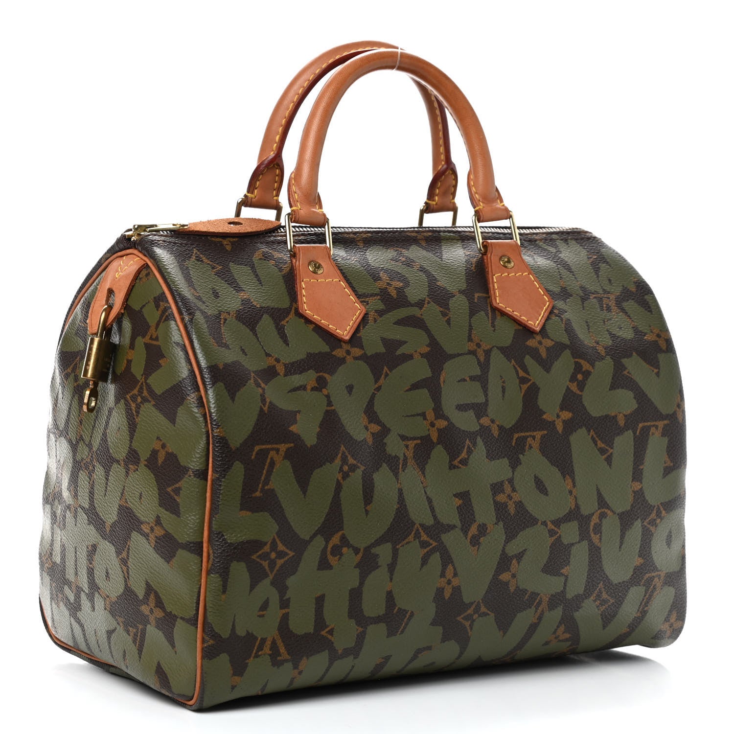 Louis Vuitton Monogram Graffiti Speedy 30 Kaki 3 of 9