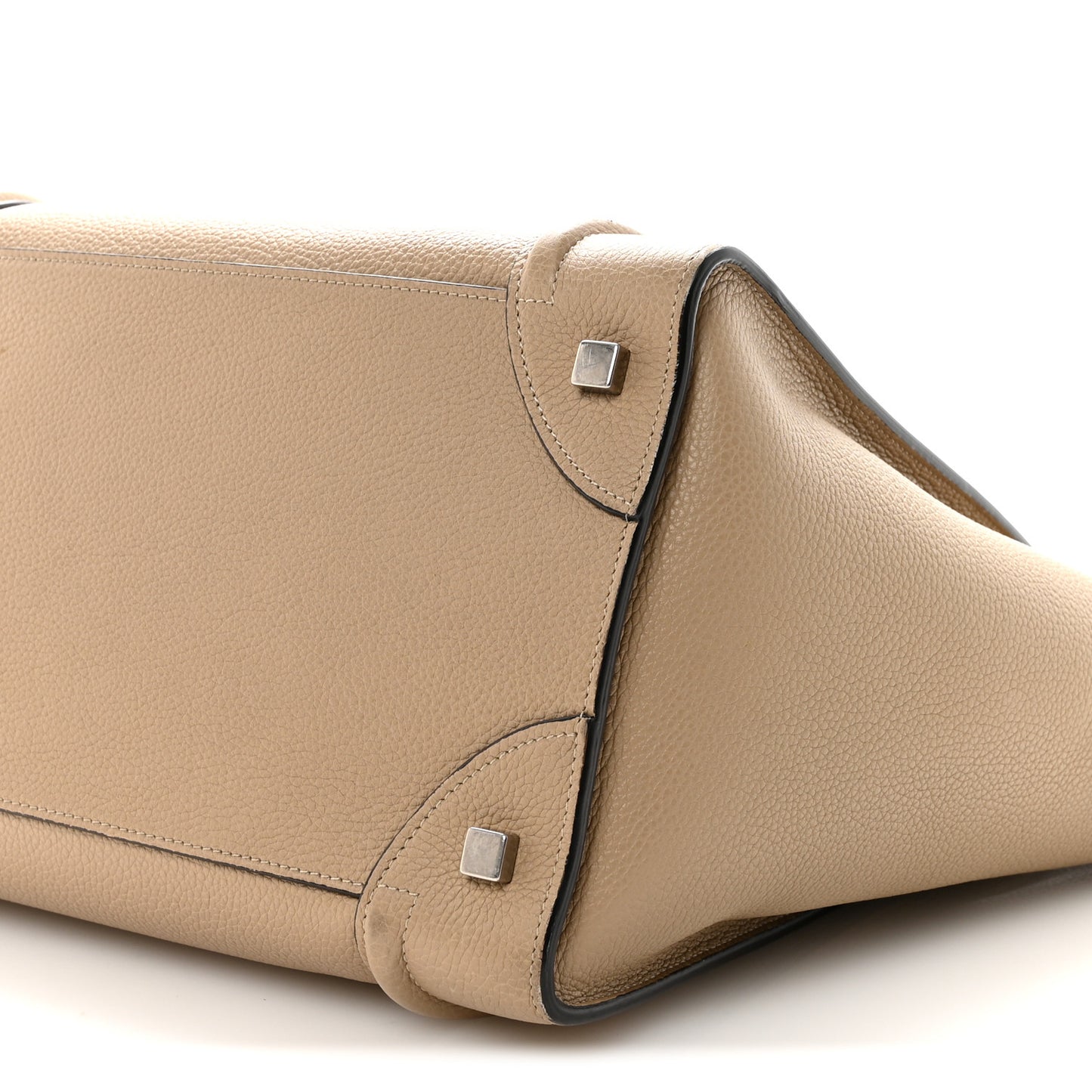 Drummed Calfskin Mini Luggage Dune