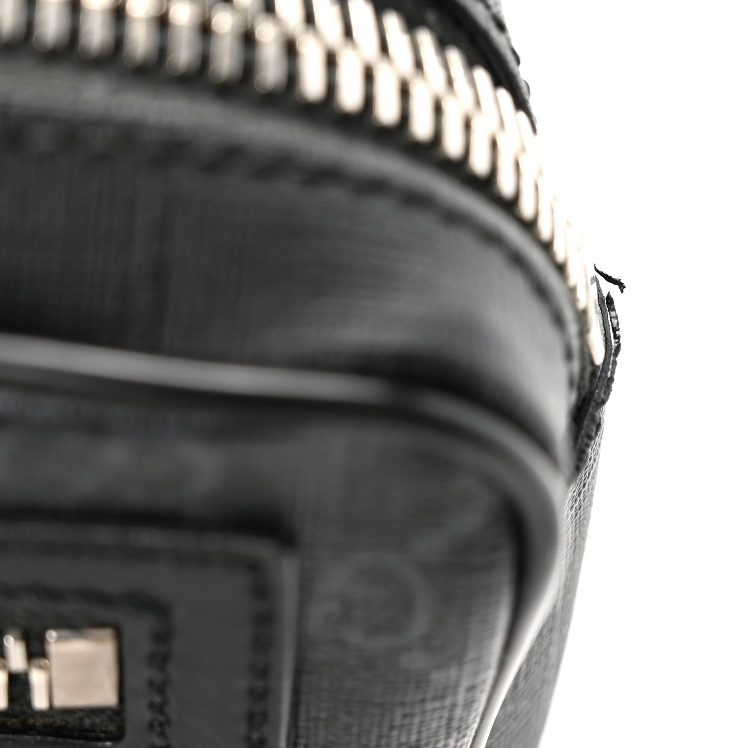 Gucci Soft GG Supreme Monogram Web Belt Bag Black Grey 11 of 12