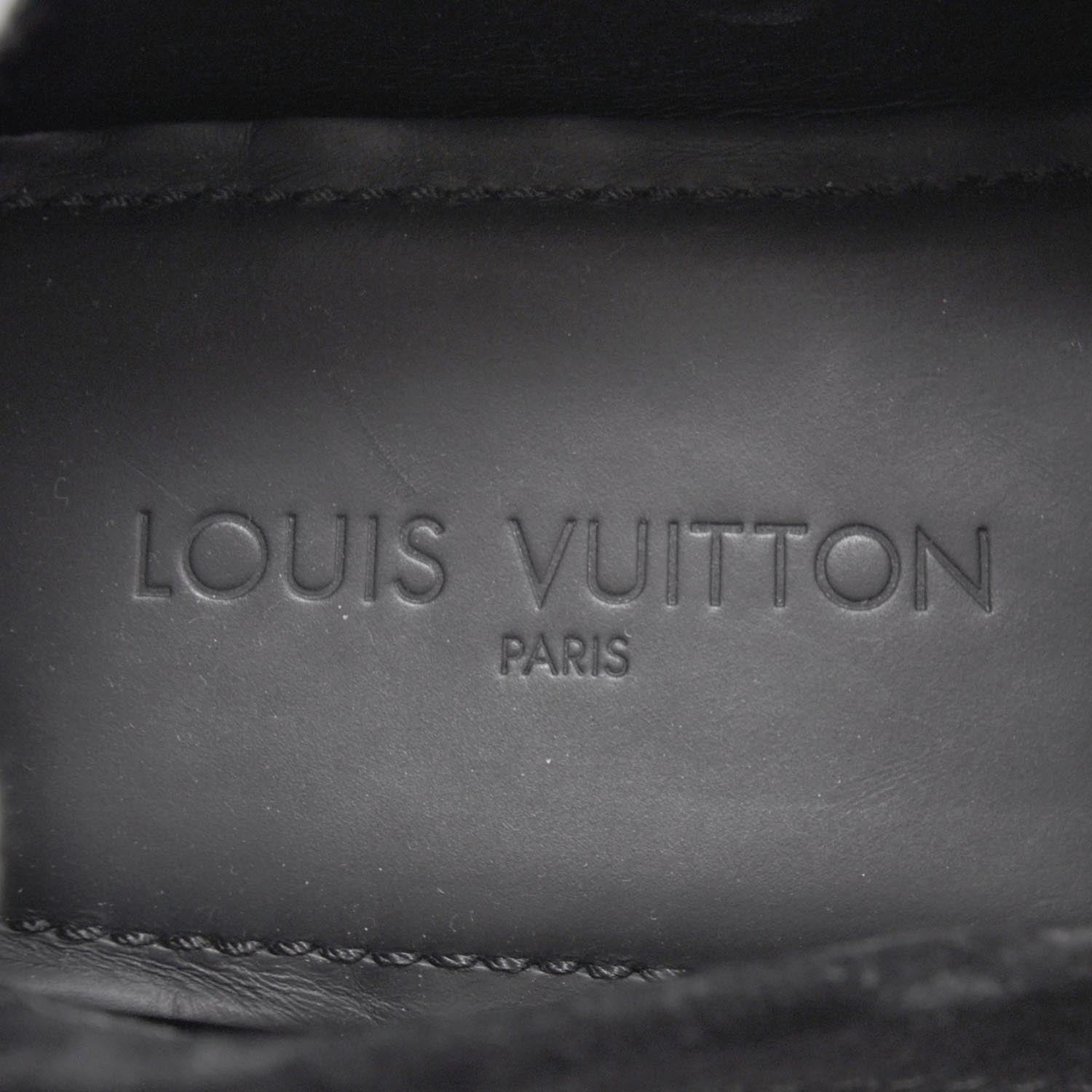 Louis Vuitton Suede Monte Carlo Loafers 8.5 Black 7 of 9