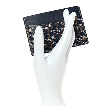 Goyard Goyardine Saint Sulpice Card Holder Navy 2 of 7
