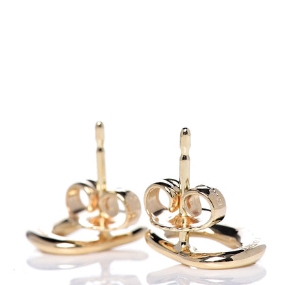 Tiffany 18K Yellow Gold 11mm Elsa Peretti Open Heart Earrings 4 of 4