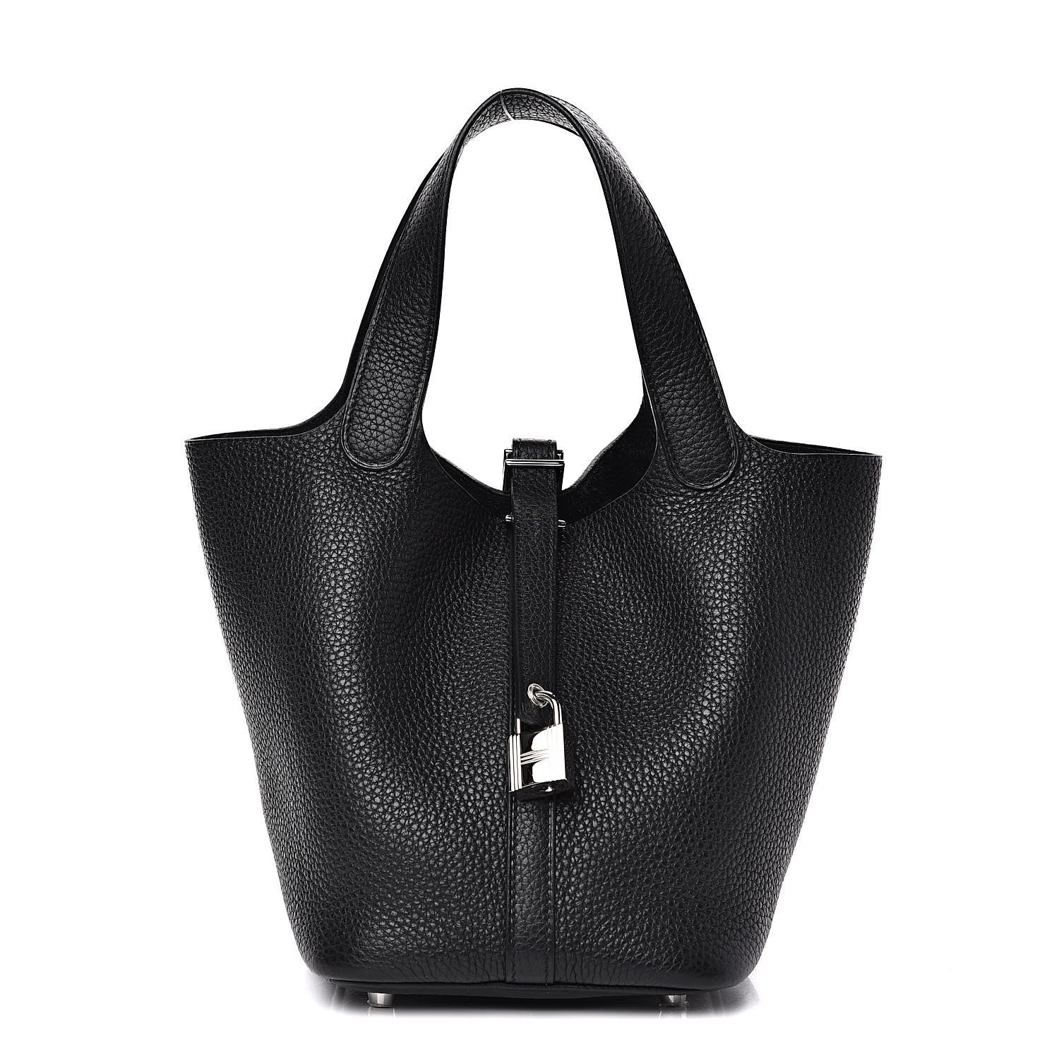 Hermes Taurillon Clemence Picotin Lock 18 PM Black 1 of 10