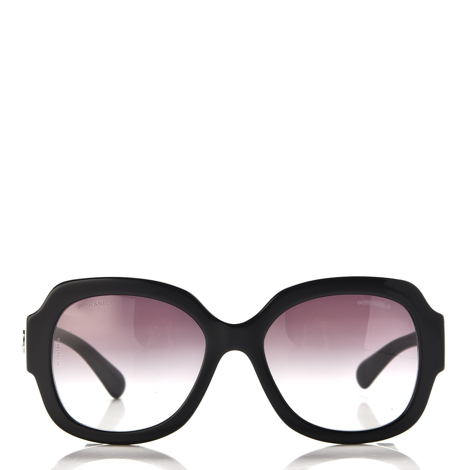 Chanel CC Sunglasses 5373 Black 2 of 8