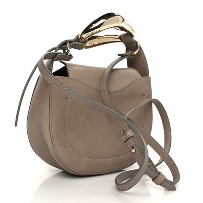 Chloe Small Grain Calfskin Kiss Bag Motty Grey 3 of 10