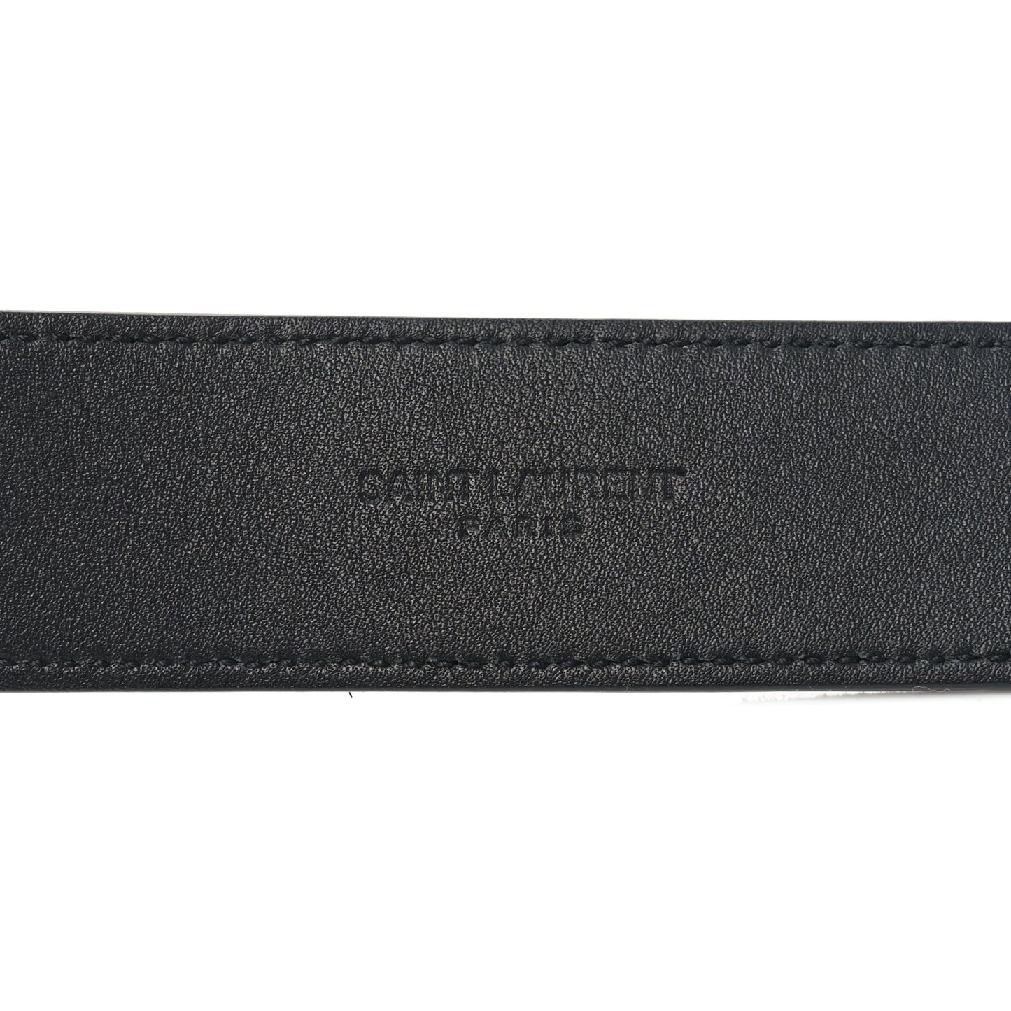 Suede Calfskin Monogram Square Buckle Belt 80 32 Black