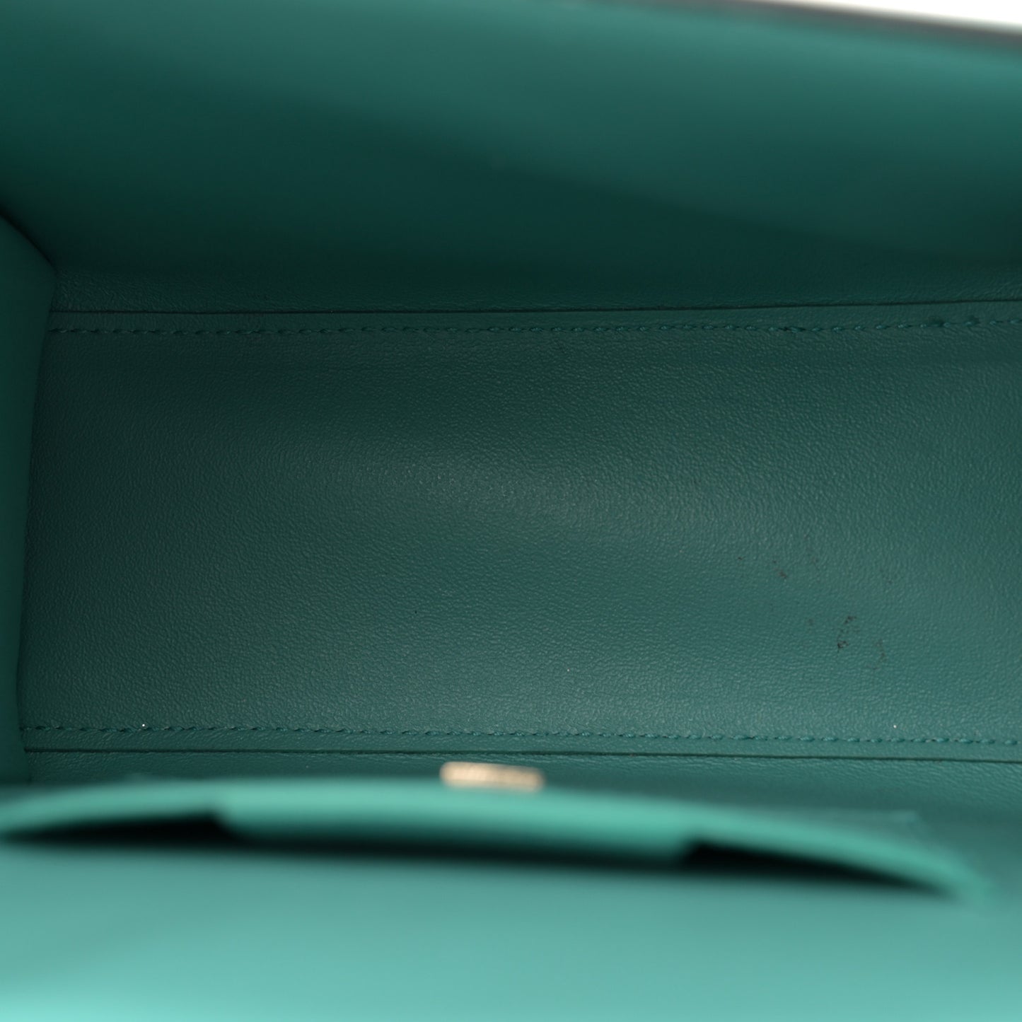 Smooth Calfskin Mini Boxyz Tyrone Turquoise