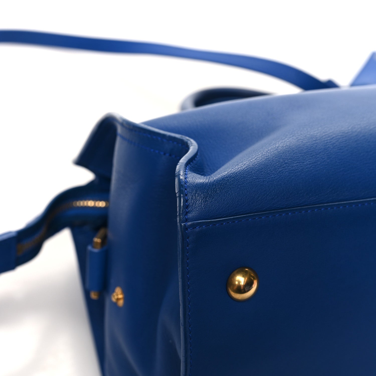 Saint Laurent SAINT LAURENT Calfskin Small Classic Y Cabas Royal Blue 11 of 14
