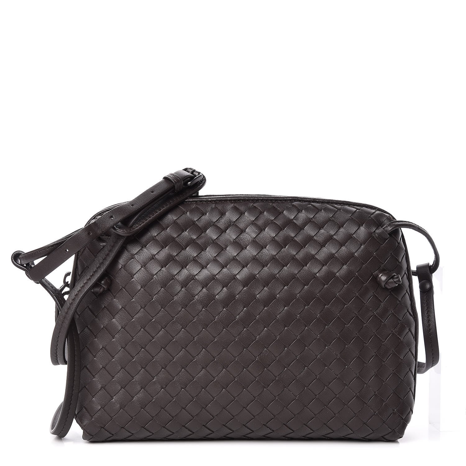 Bottega Veneta Nappa Intrecciato Pillow Crossbody Messenger Ebano 1 of 11