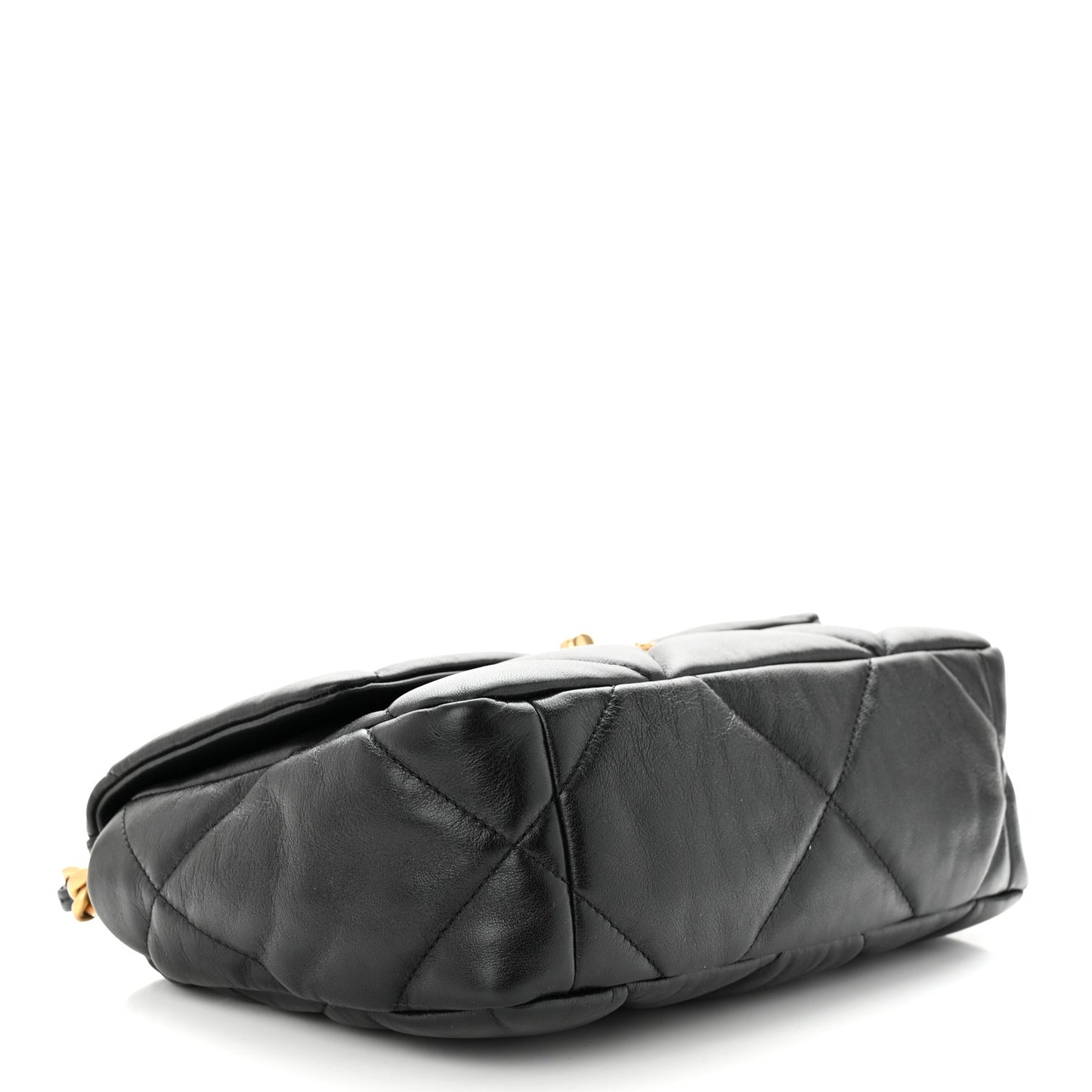 Lambskin Quilted Medium Chanel 19 Flap Black
