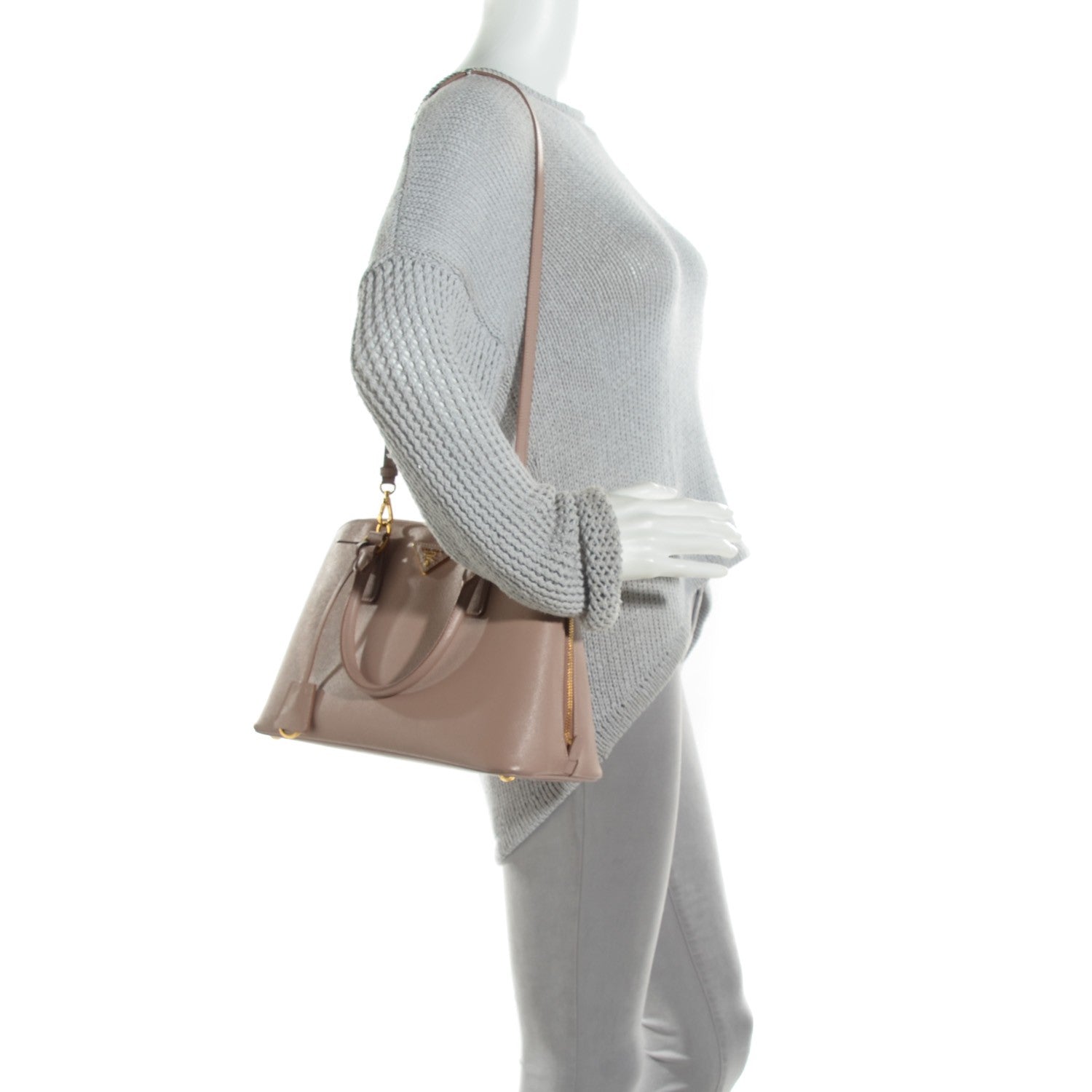 Prada Saffiano Lux Medium Promenade Tote Cammeo 3 of 10
