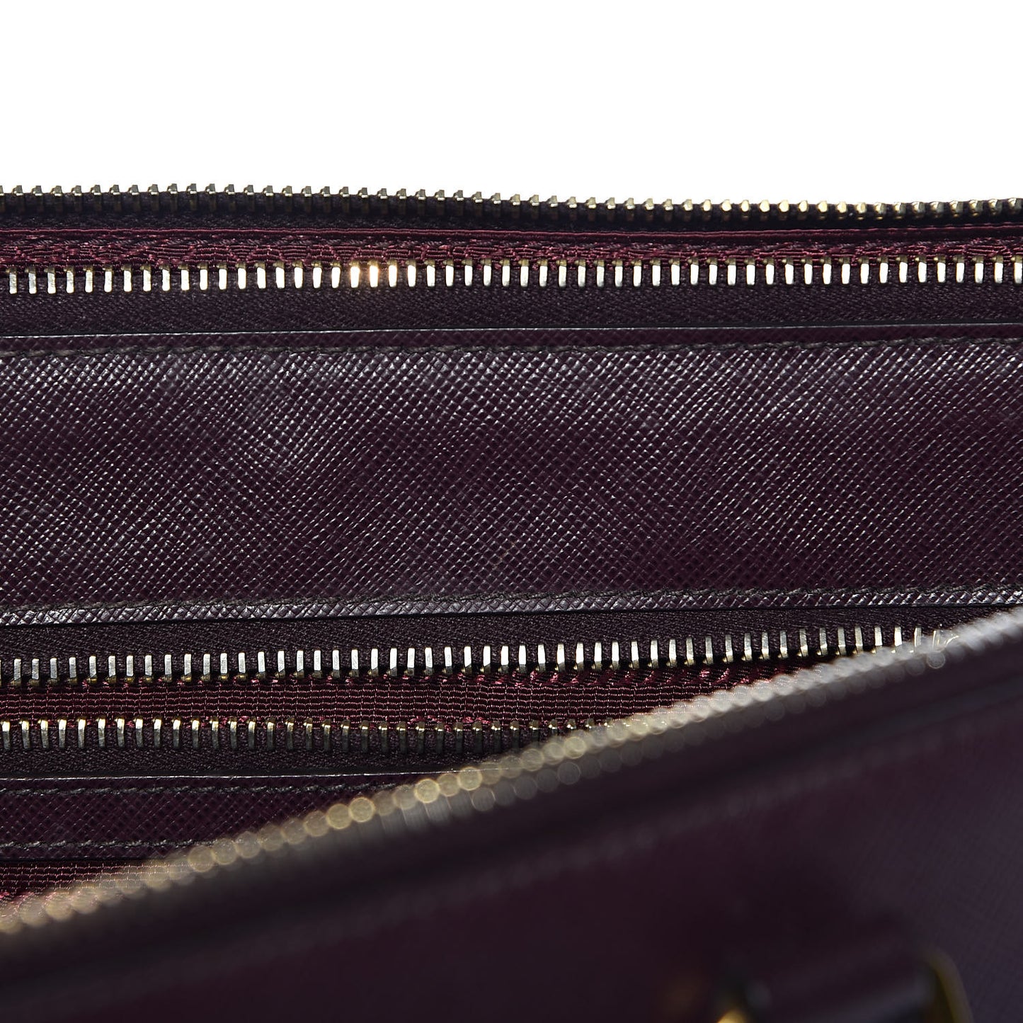 Saffiano Large Galleria Double Zip Tote Granato