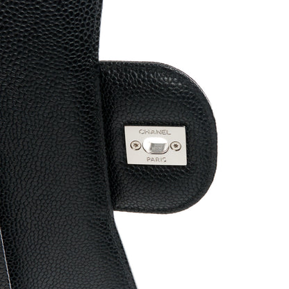 Chanel Caviar Quilted Jumbo Double Flap Black 7 of 11