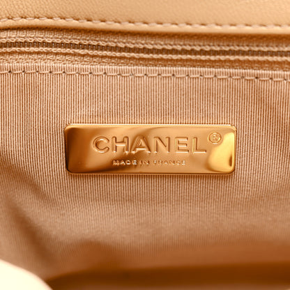 Chanel Goatskin Quilted Medium Chanel 19 Flap Dark Beige 6 of 10