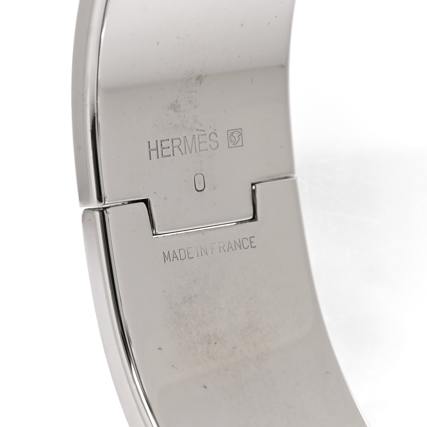 Hermes Enamel Wide Clic Clac H Bracelet PM White 4 of 6
