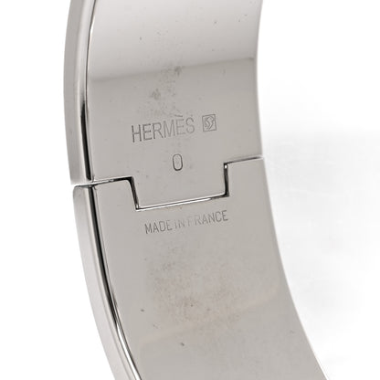 Hermes Enamel Wide Clic Clac H Bracelet PM White 4 of 6