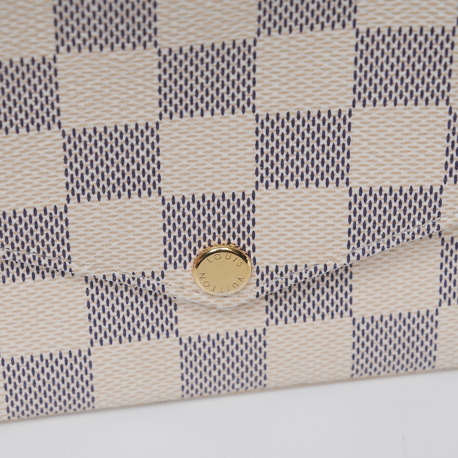 Louis Vuitton Damier Azur Pochette Felicie Chain Wallet Rose Ballerine 10 of 10