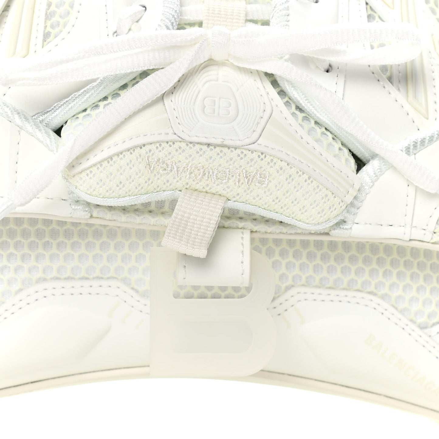 Faux Calfskin Fabric Glow In The Dark Small Sneakerhead Top Handle Bag White