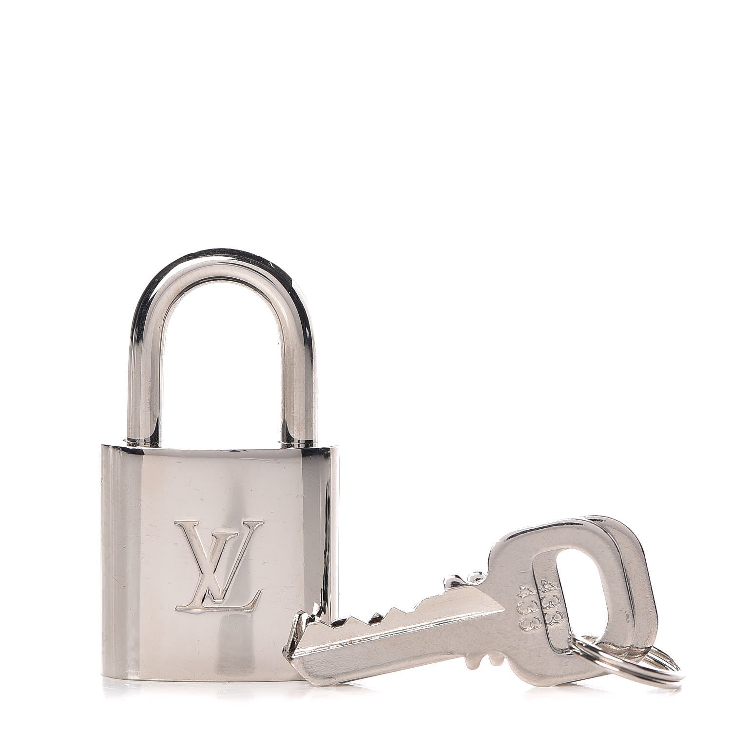 Louis Vuitton Polished Silver Lock and Key Set 1 of 5
