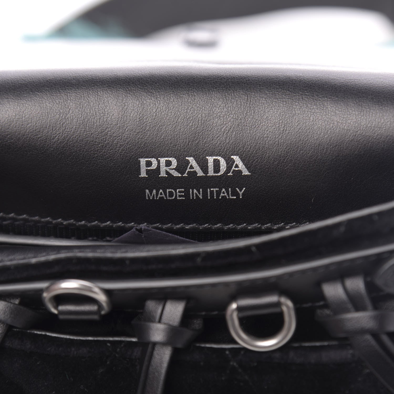 Prada Calf Hair Velluto Corsaire Antic Crossbody Bag Biliardo Black 6 of 9