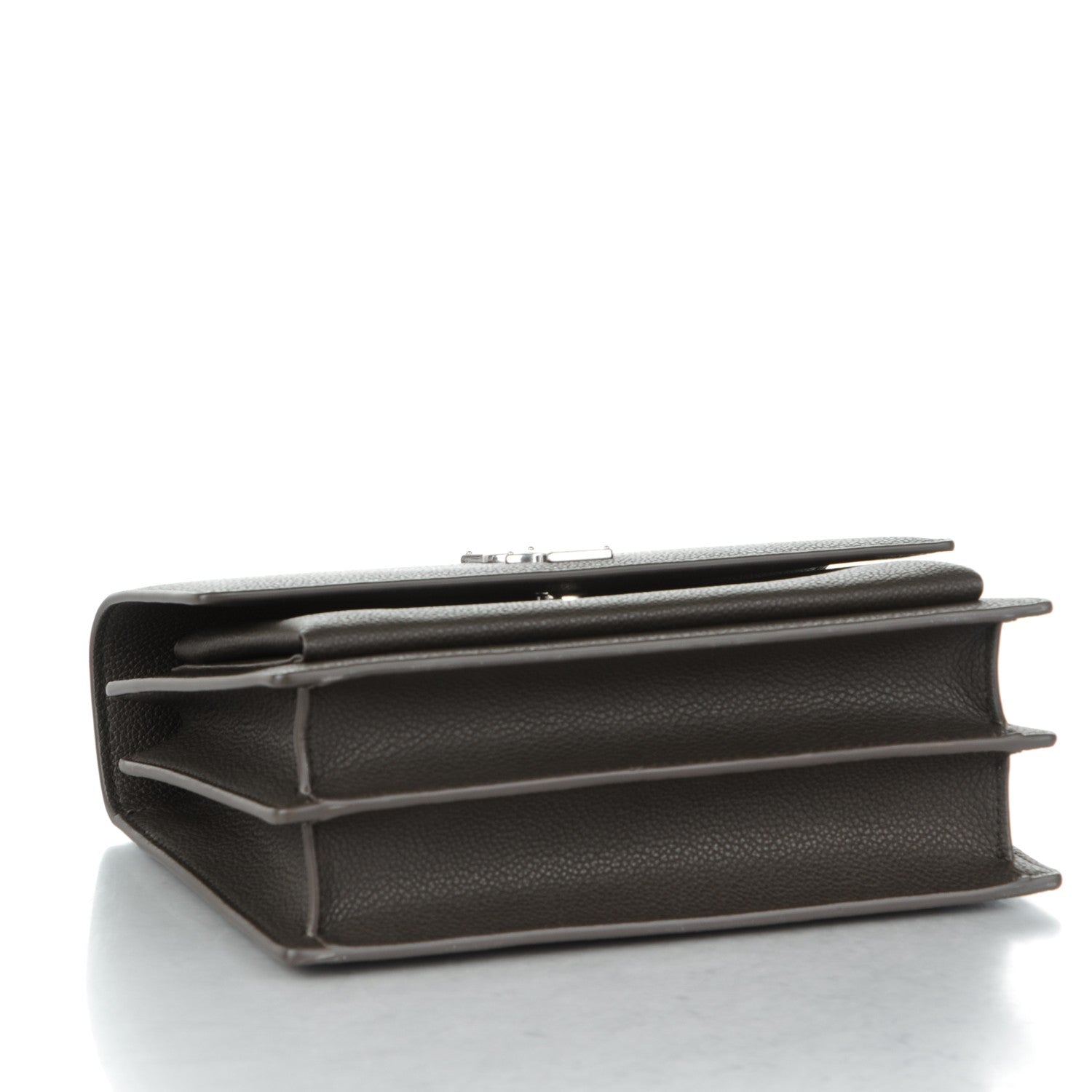 Saint Laurent Grained Calfskin Medium Monogram Sunset Dark Anthracite 4 of 6