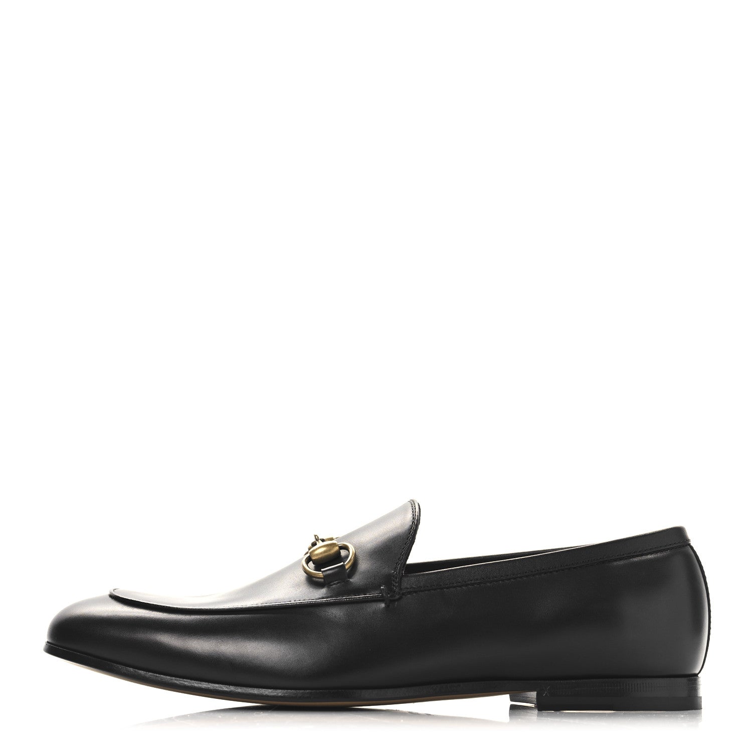 Gucci Calfskin Horsebit Mens Jordaan Loafers 7 Black 1 of 10